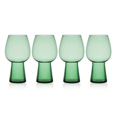 Mikasa Phoebe 19 Oz. Beer Goblets In Green