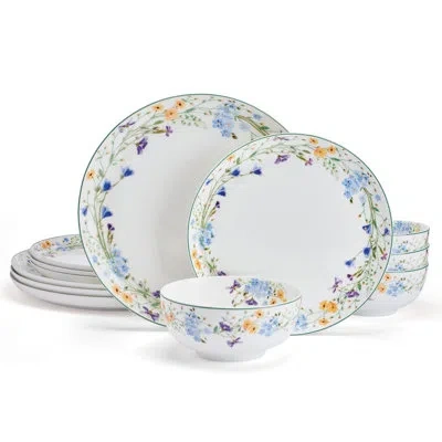Mikasa Quinn 12-piece Bone China Dinnerware Set, Service For 4 In White