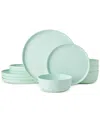 Mikasa Madison Mint Green 12 Pc. Dinnerware Set, Service For 4 In Mint Green