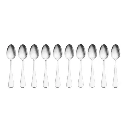 Mikasa Satin Symmetry Stainless Steel Dinner Spoons In White