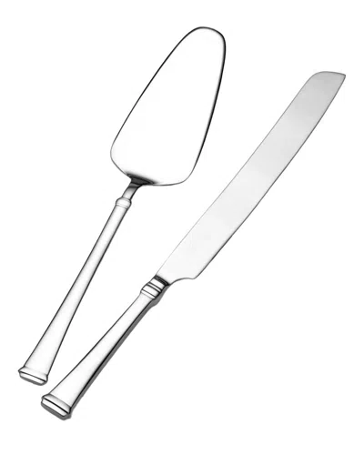 Mikasa Stanton 2pc 18/10 Stainless Steel Cake Set In Gray