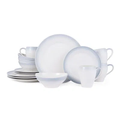 Mikasa Swirl 16-piece Dinnerware Set, Service For 4 In Ombre Gray