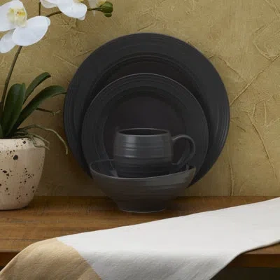 Mikasa Swirl Graphite 4-piece Place Setting, Service For 1