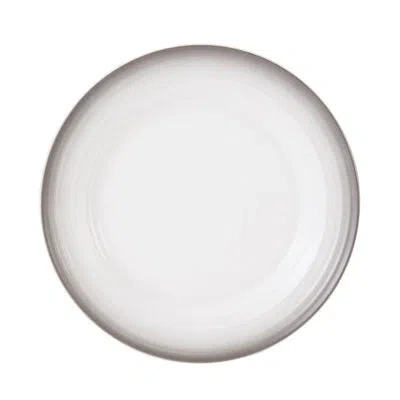 Mikasa Swirl Ombre 12.5 In. Round Platter In White;mocha