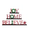 Mikasa Tabletop Holiday Christmas Signs, 3.25 Inches In Multi