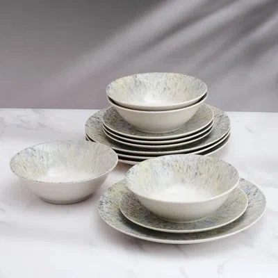 Mikasa Warren 12-piece Dinnerware Set, Service For 4 In Blue;gray