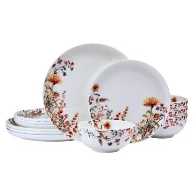Mikasa Wildflower Bliss 12-piece Dinnerware Set, Service For 4 In Assorted