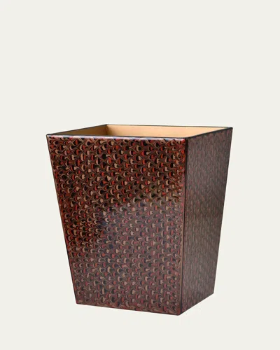 Mike & Ally Atlantic Straight Wastebasket + Liner In Bronze