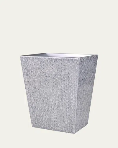 Mike & Ally Atlantic Straight Wastebasket + Liner In Gray