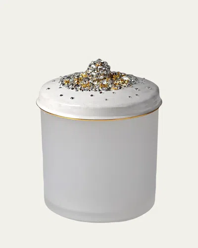 Mike & Ally Duchess Cotton Swab Container In White