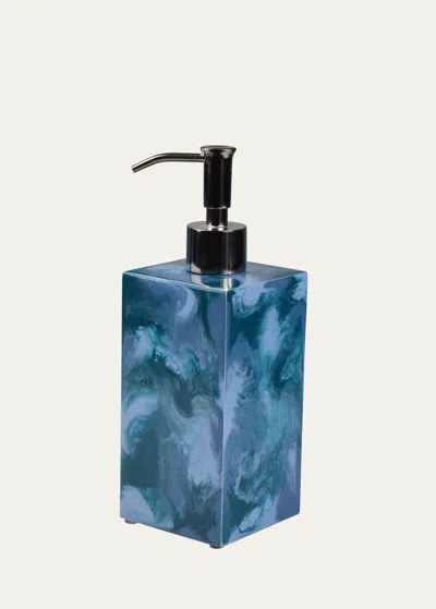 Mike & Ally Elan Box Pump Soap Dispenser, Blue