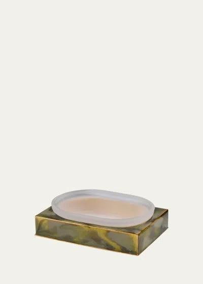 Mike & Ally Elan Square Soap Dish, Green