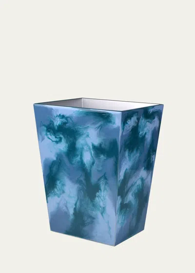 Mike & Ally Elan Wastebasket, Blue