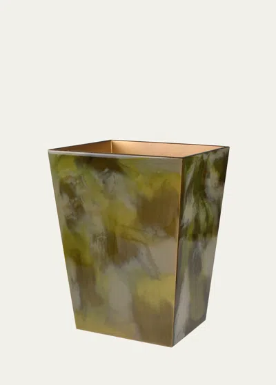 Mike & Ally Elan Wastebasket, Green