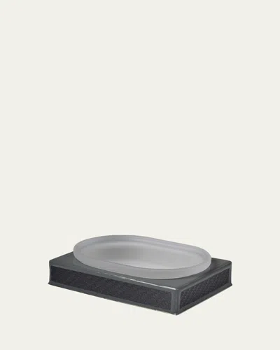 Mike & Ally Le Mans Square Soap Dish In Gray