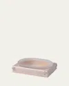 Mike & Ally Lola Pave Bows Rectangle Soap Dish In Moonglow/ Gold