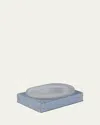 Mike & Ally Lola Pave Bows Rectangle Soap Dish In Wintersky/ Silver