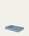 Mike & Ally Lola Pave Bows Small Rectangle Tray In Wintersky/ Silver