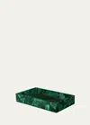 Mike & Ally Malachite Tray In Malachite