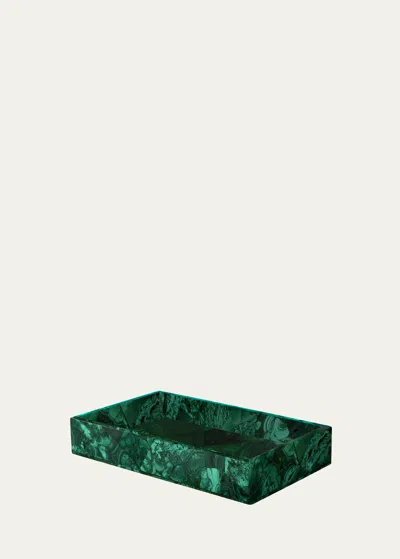 Mike & Ally Malachite Tray In Green