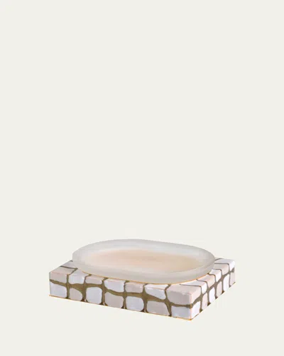 Mike & Ally Quatrro Square Soap Dish In Neutral