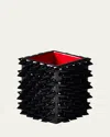 Mike & Ally Quill Makeup Brush Holder In Black/red