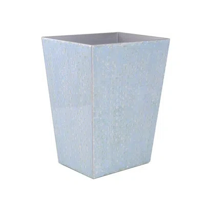 Mike & Ally Atlantic Pastel Wastebasket + Liner In Blue