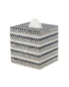 Mike & Ally Biarritz Boutique Tissue Box With Swarovski Crystals, Silver In Silver