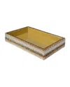 Mike & Ally Biarritz Small Tray With Swarovski Crystals, Gold In Gold
