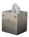Mike & Ally Breeze Boutique Tissue Box Holder In Yellow/brown
