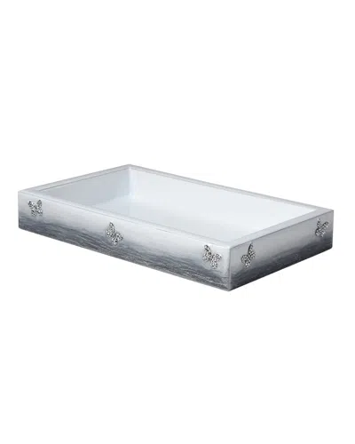 Mike & Ally Breeze Tray In Gray/silver