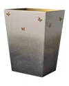 Mike & Ally Breeze Wastebasket & Liner In Yellow/brown