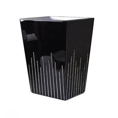 Mike & Ally Cher Black Wastebasket + Liner