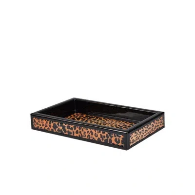 Mike & Ally Congo Vanity Tray – Modern Hand-crafted Countertop Organizer Tray For Bathroom & Bedroom In Brown