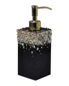 Mike & Ally Duchess Box Pump Dispenser In Black/gold