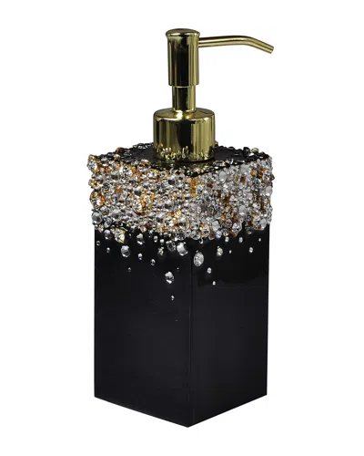 Mike & Ally Duchess Box Pump Dispenser In Black/gold