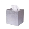 Mike & Ally Eos Tissue Box Cover In Silver