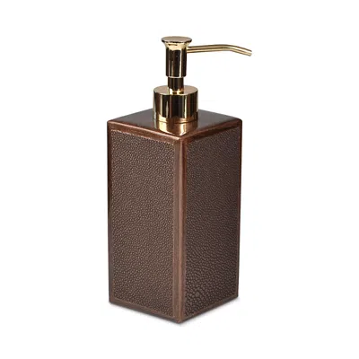 Mike And Ally Faux Shagreen Bronze Pump In Brown