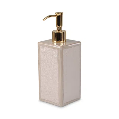 Mike And Ally Faux Shagreen Putty Pump In Neutral