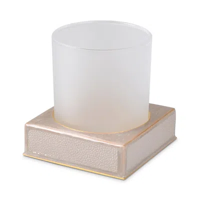 Mike And Ally Faux Shagreen Putty Tumbler In Neutral