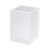 Mike And Ally Frost Sky Brush Holder In Frosted White