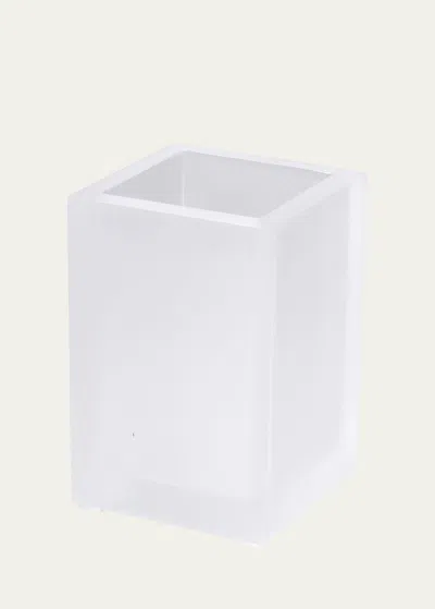 Mike & Ally Frosted Ice Makeup Brush Holder In Frosted Snow