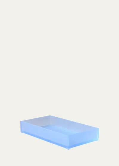 Mike & Ally Frosted Ice Small Vanity Tray In Frosted Sky