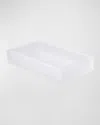 Mike & Ally Frosted Ice Small Vanity Tray In Frosted Snow