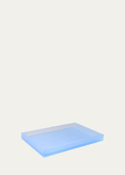 Mike & Ally Frosted Ice Vanity Tray In Frosted Sky