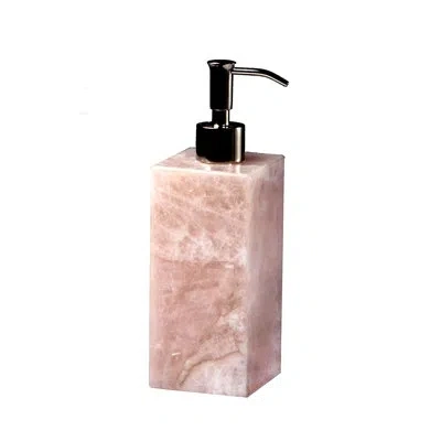 Mike & Ally Gemstone Rose Quartz Lotion Pump In Pink