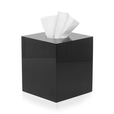 Mike And Ally Ice Boutique Tissue Box In Black