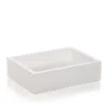 Mike And Ally Ice Soap Dish In White Ice