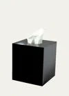 Mike & Ally Ice Tissue Box Cover In Black