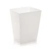 Mike And Ally Ice Wastebasket & Liner In White Ice